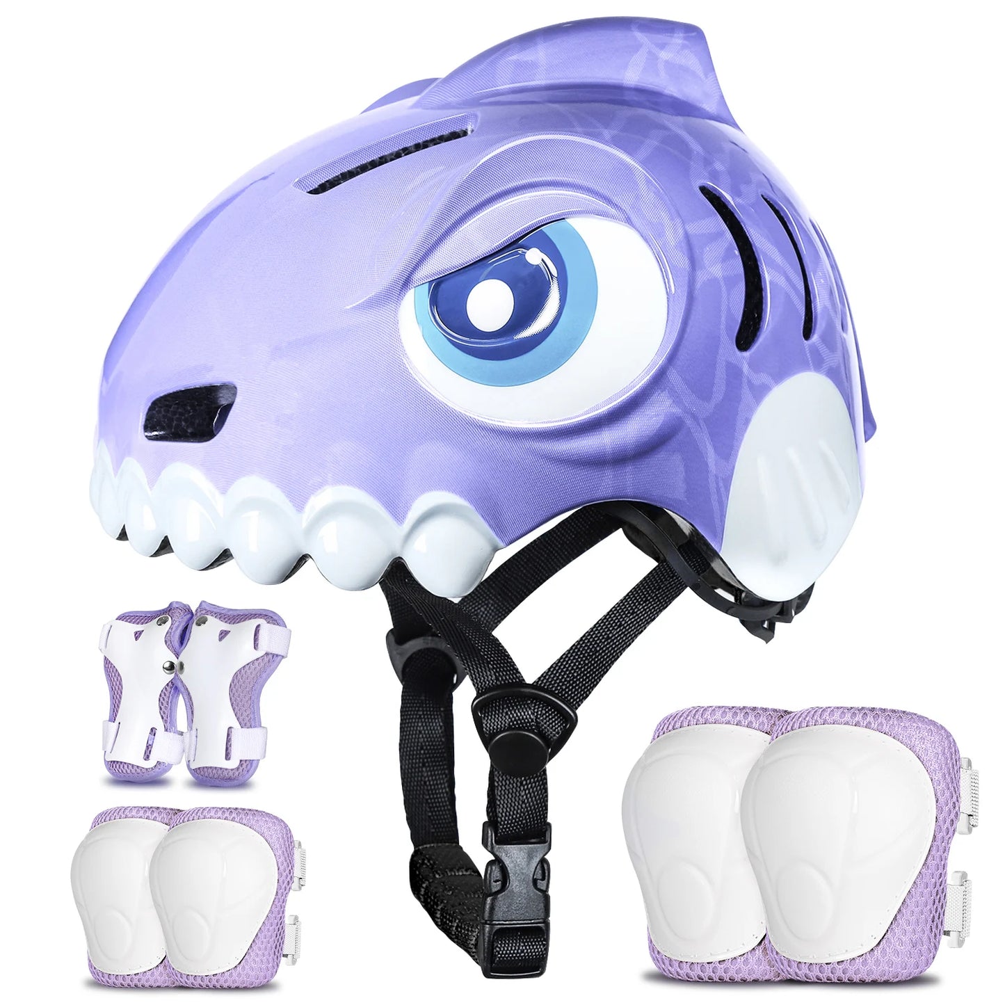 FUNWICT Kids Bicycle Helmet Children Sports Safety Protection Knee Elbow Pad Sets Balance Bike Roller Skating Cycling Helmets