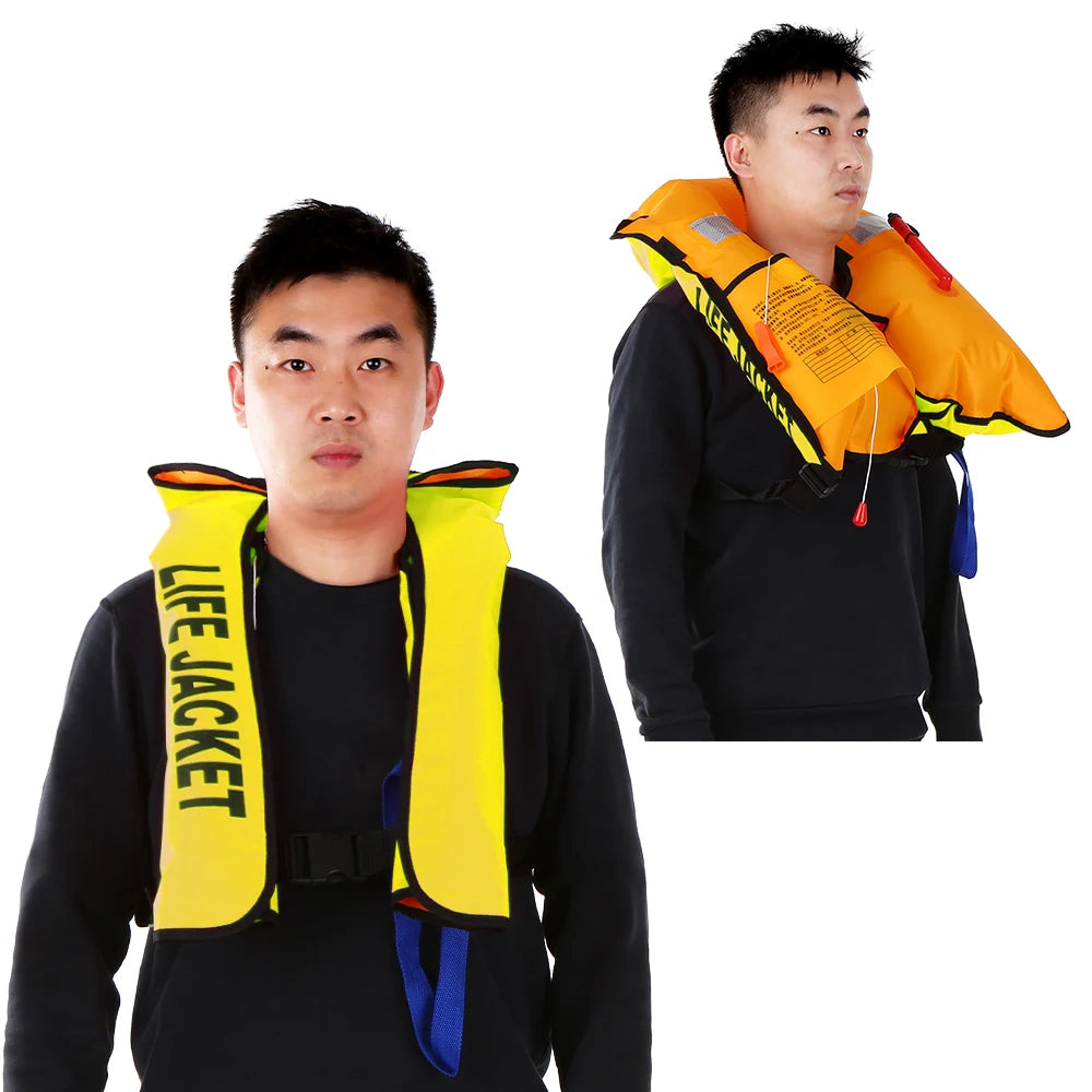 Manual Inflatable Life Jacket Adult Life Vest Water Sports Swimming Fishing Survival Jacket