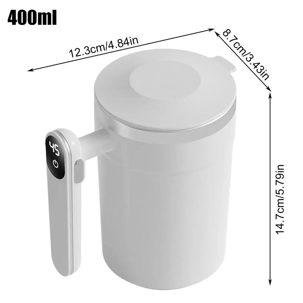 Automatic Stirring Cup Rechargeable Magnetic Mixer Electric Portable Coffee Mug Intelligent Coffee Mug Stainless Steel Coffee Mu