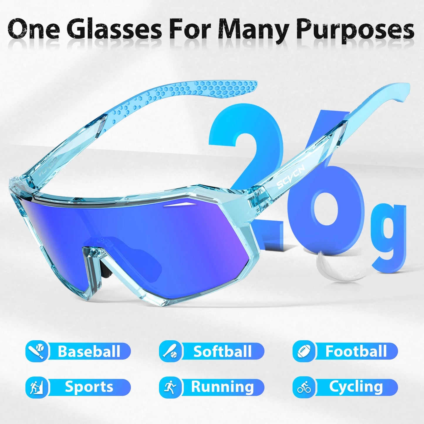SCVCN Children Cycling Glasses UV400 Bike Eyewear