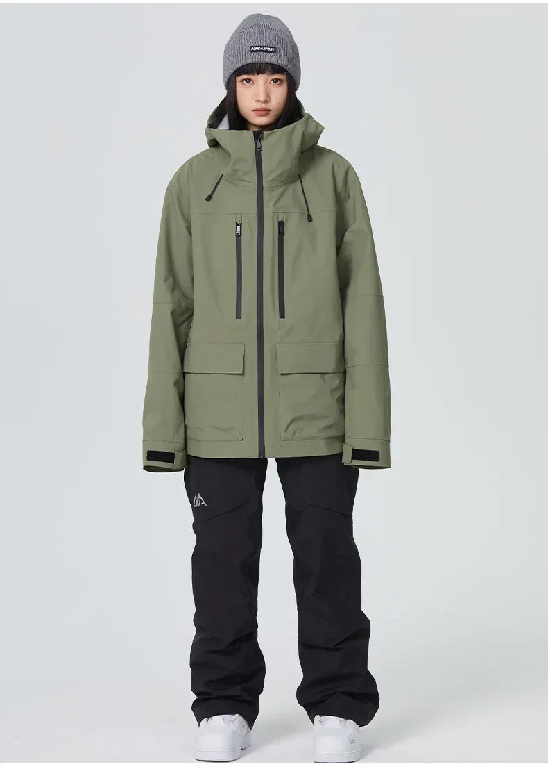 Outdoor Winter Skiing Jacket 2025 Man Snowfield Sport Tops Couple Ski Cold Coat Pro Warm Waterproof Woman Snow Tracksuit Clothes