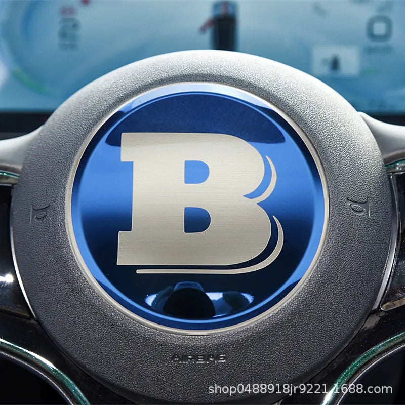 Car Steering Wheel Sticker Stainless Steel Steering for BYD Atto3 Yuan Plus Dolphin Seal Seagull Sealion SHARK Protective Cover