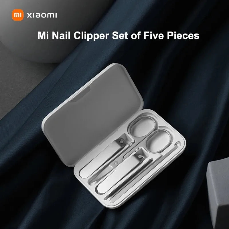 New Original Xiaomi Mijia Manicure Nail Clippers Pedicure Set Portable Travel Hygiene Kit Stainless Steel Nail Cutter Tool Set