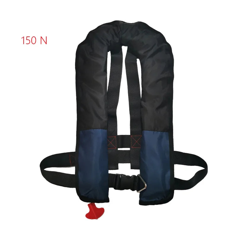 Professional Fishing Vest Self Inflatable Life Jacket Manual Vest Adult 150N 100N Auto Water Sports Rafting Boating Accessories