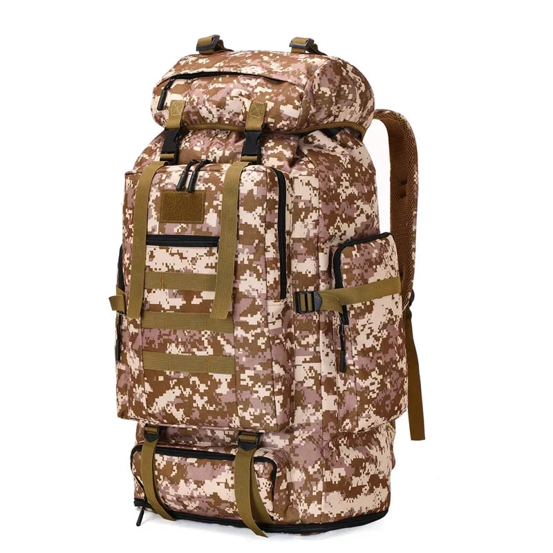 80L/100L Mountaineering Bag Climb Bag Tactical Backpacks Large Backpack Outdoors Hiking Camping Travel Bags