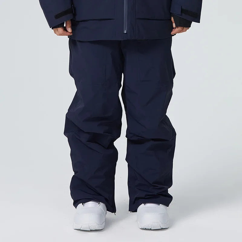Adult Winter Skiing Pants Women Warm Ski Trousers Men Loose Snow Pants 2025 New Britches Waterproof Windproof Snowmobile Clothes