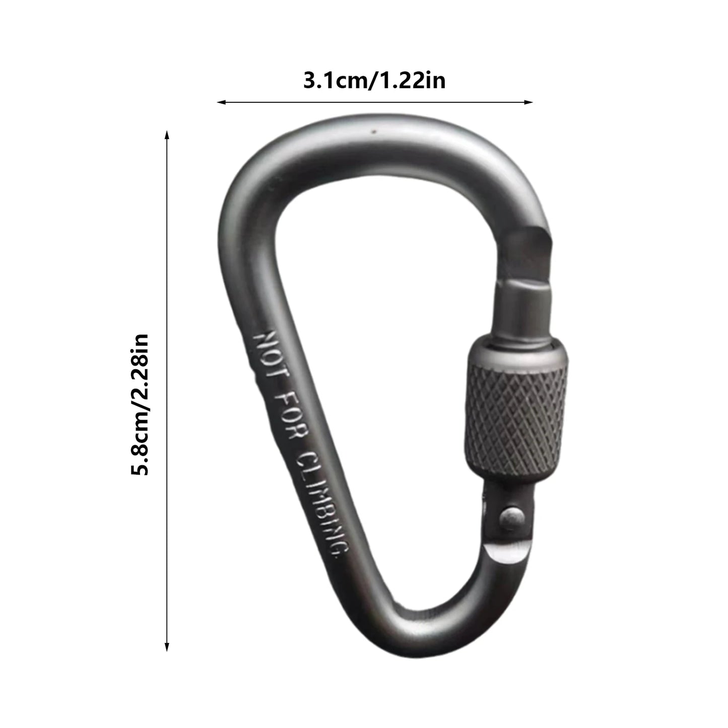 Double Clip Carabiner Outdoor Hook Clip Multi-Use Outdoor S Chain Hooks Portable Backpack Locking Hooks With 360 Degree Swivel
