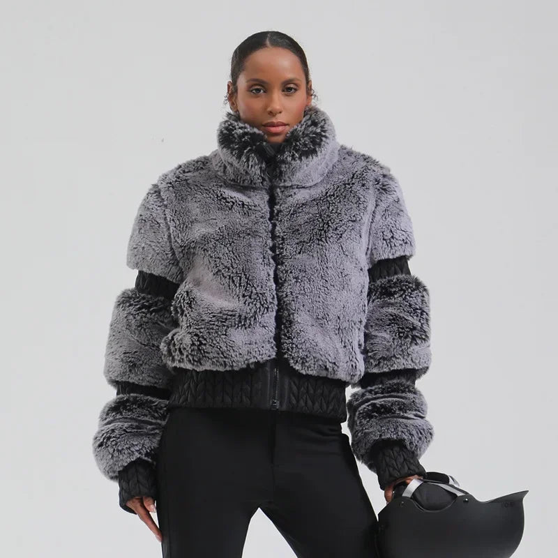Skiing Hoodie Coats Winter Windproof Slim Ski Jacket Women Warm Thickened Snowboard Clothes Mountain Outdoor Sports Snow Jackets