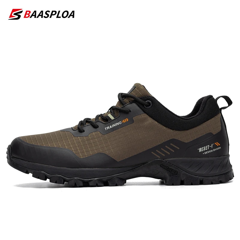 Men's Waterproof Hiking Shoes- Anti-Skid Outdoor Travel Sneakers Comfortable Sport