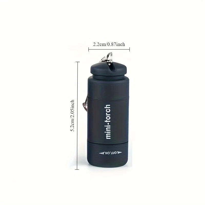 LED Micro Pocket Flashlight Portable USB Rechargeable Keychain Flashlight Waterproof Home Outdoor Hiking Camping Flashlight