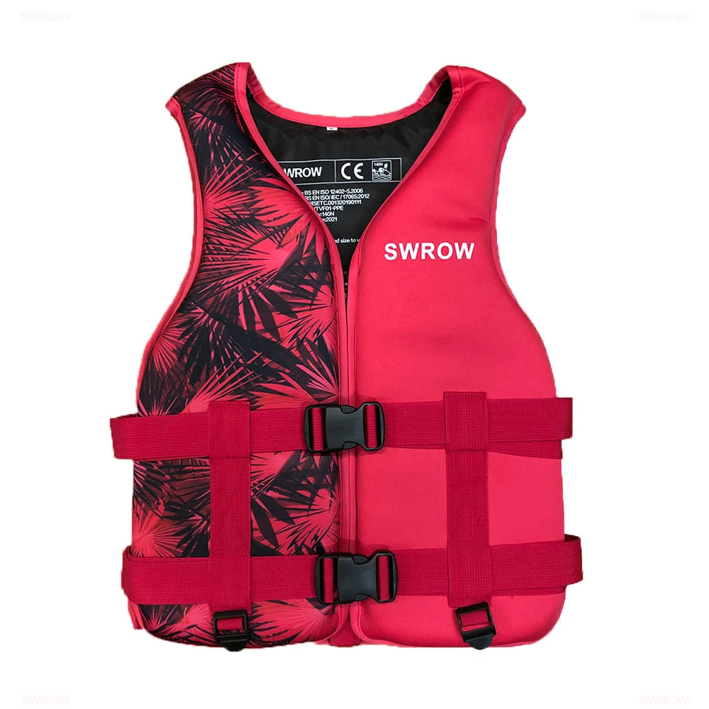 New Life Jacket Neoprene Safety Life Vest Water Sports Fishing Kayaking Boating Swimming Drifting Safety Vest for Adult Children
