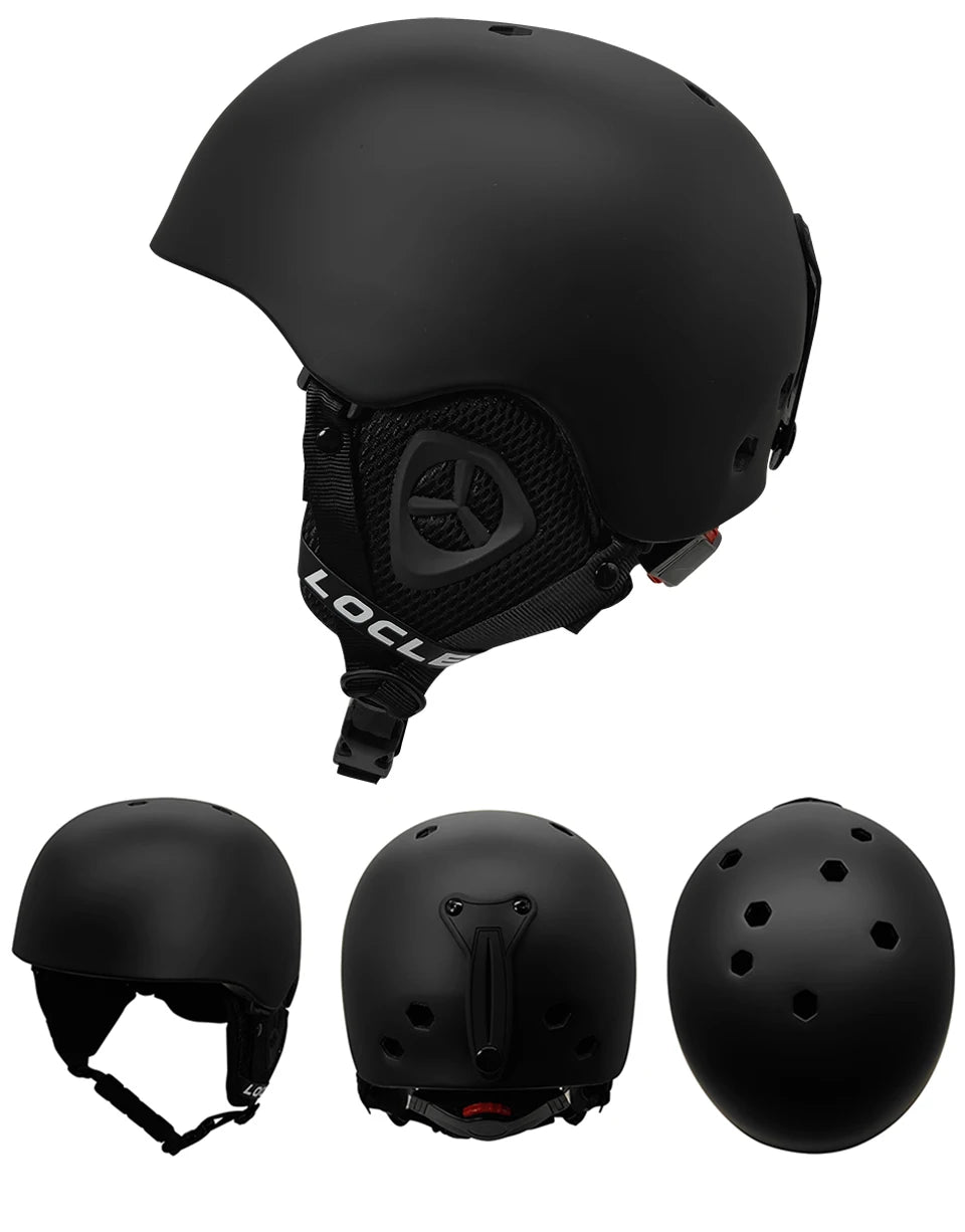LOCLE Men Skiing Helmet Children Women Ultralight Extreme Sports Skateboard Snowboard Helmet Snowmobile Motorcycle Helmet