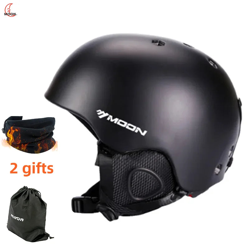 MOON Skiing Helmet Skiing Helmet Children Adult Ultralight Extreme Sports Skateboard Snowboard Helmet Snowmobile Motorcycle