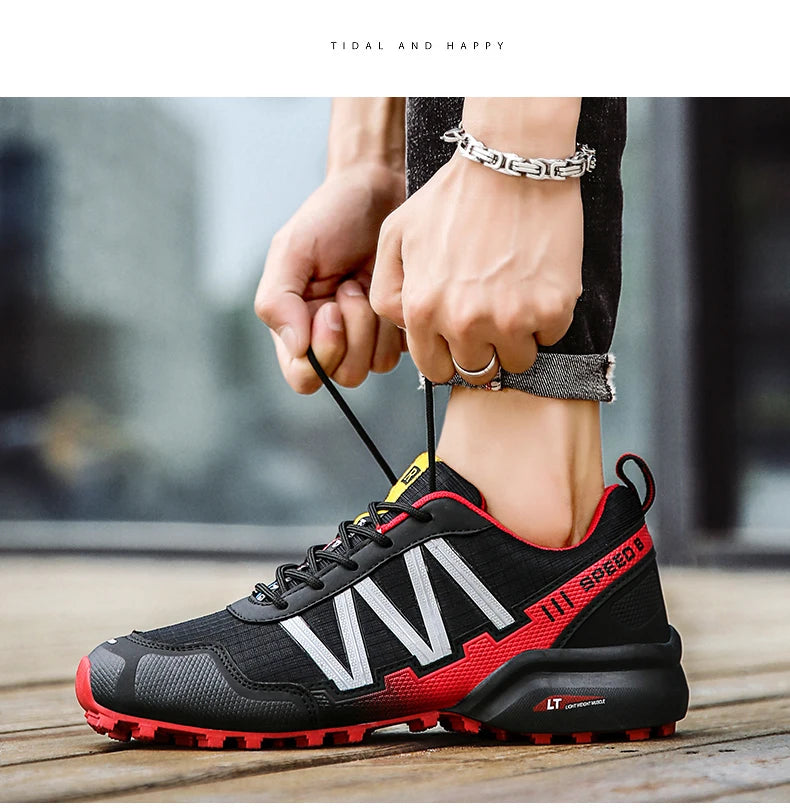 Men Hiking Shoes Waterproof Women Outdoor Trainers Lace-up Climbing Trekking Sneakers Mountain Walking Hunting Tactical Boots 47