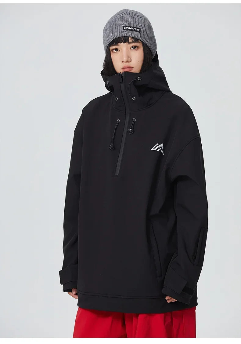 Couple Winter Skiing Jacket 2025 New Warm Snow Clothes Woman Pro Windproof Ski Sport Hoodies Man Outdoor Snowboard Top Tracksuit