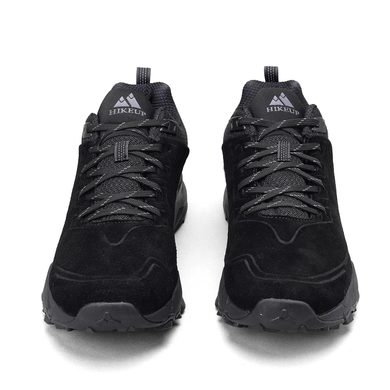 HIKEUP Latest Men's Hiking Shoes Wear-resistant Non-slip Outdoor Sneaker Rock Climbing Trekking Hunting Men Sports Suede Leather