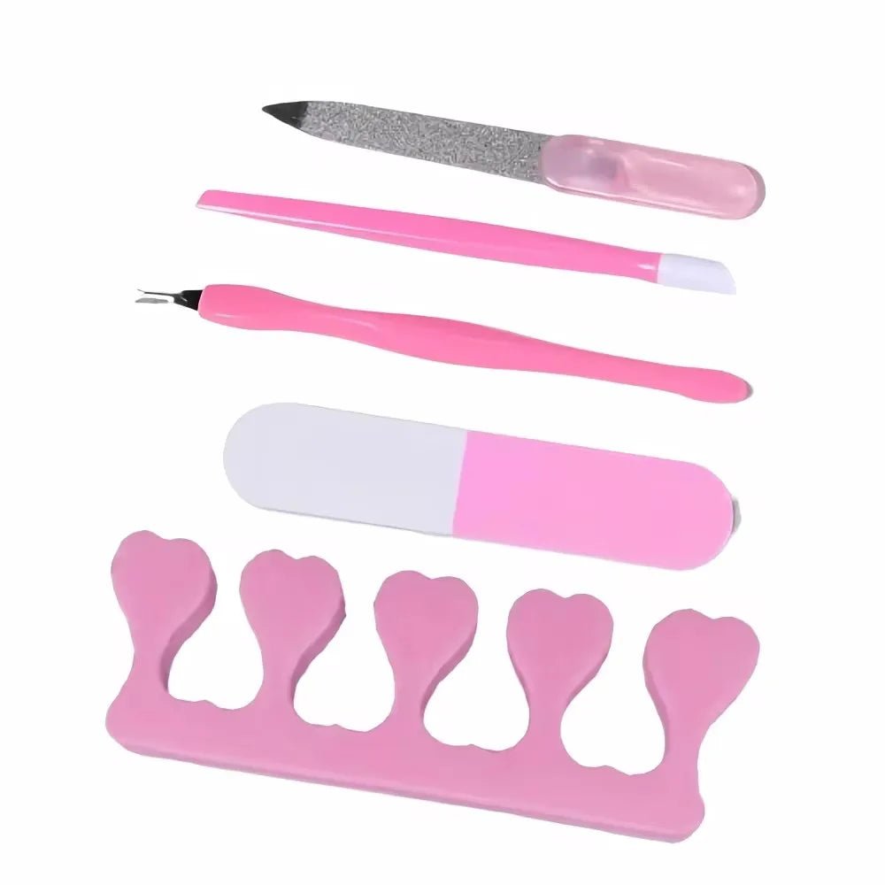 LINMANDA Nail Art Kit with 54W UV 18Pcs Lamp Glue Dryer Polisher Dead Skin Remover Finger Separator Manicure Pedicure Home Use