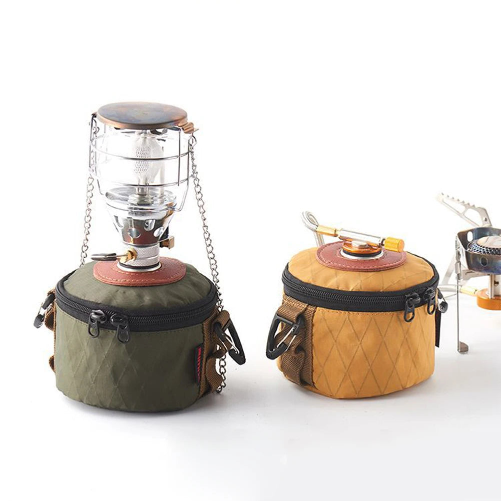 Camping Gas Can Protective Cover Cotton Linen Outdoor Gas Tank Case Anti-Fall Fuel Cylinder Storage Bag Air Bottle Wrap Sleeve