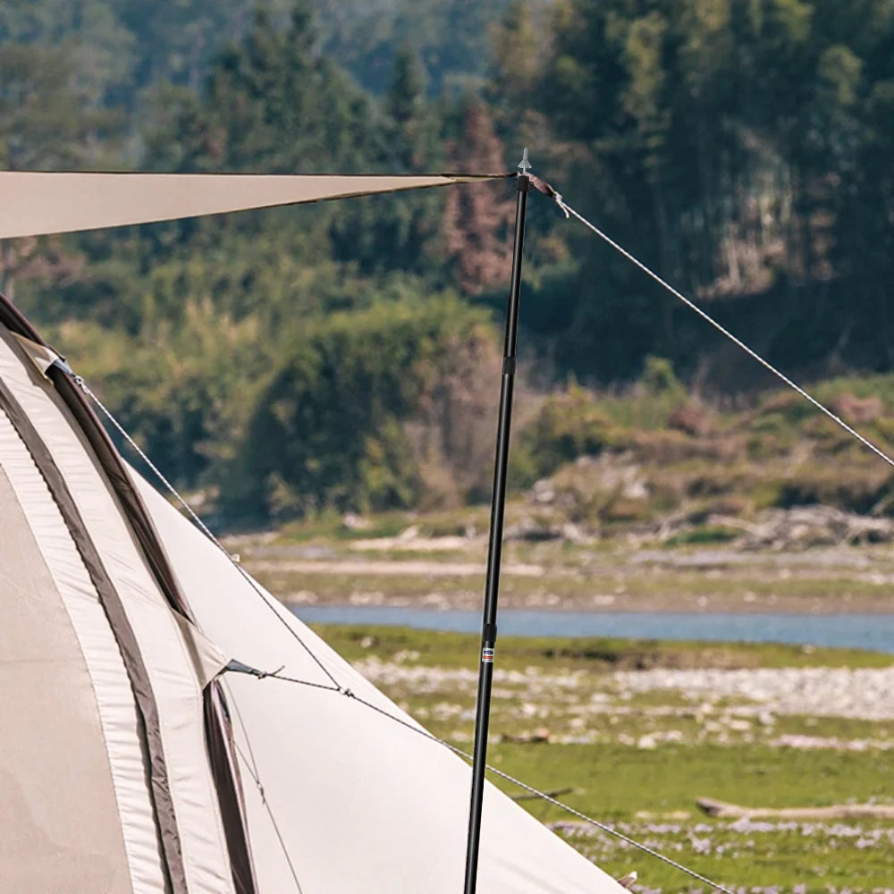 2.3M Adjustable Tent Support Rod Beach Shelter Tarp Awning Pole Aluminum Alloy Tent Pole Accessories For Camping Tent