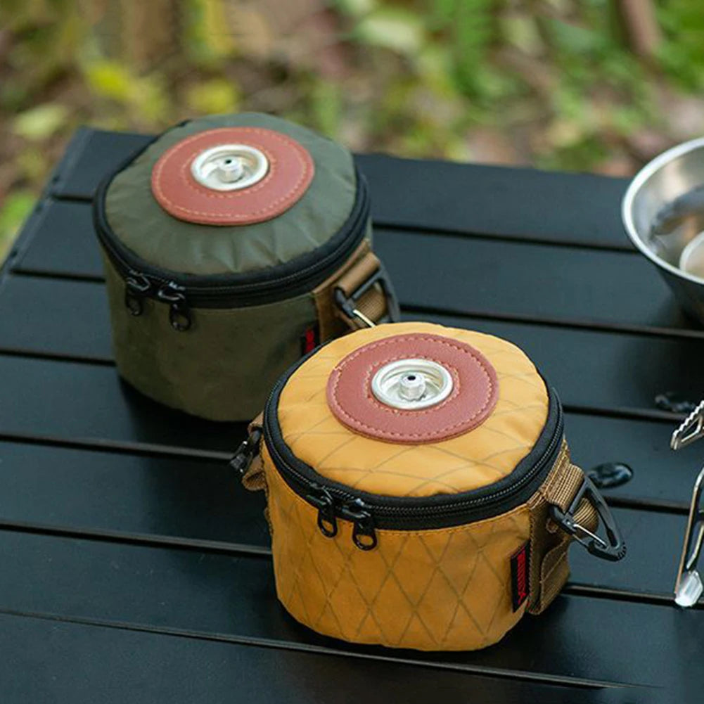 Camping Gas Can Protective Cover Cotton Linen Outdoor Gas Tank Case Anti-Fall Fuel Cylinder Storage Bag Air Bottle Wrap Sleeve