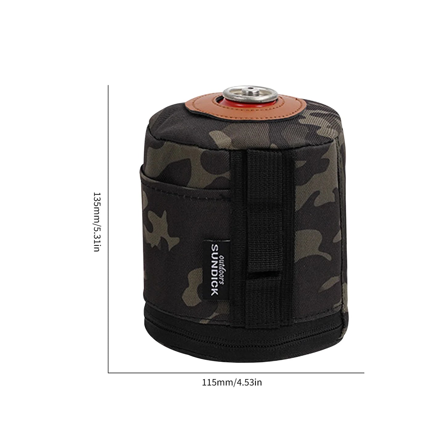 Camping Gas Can Protective Cover Cotton Linen Outdoor Gas Tank Case Anti-Fall Fuel Cylinder Storage Bag Air Bottle Wrap Sleeve