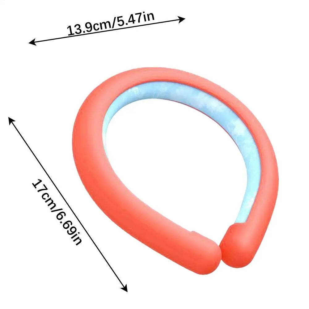 Wearable ice neck wrap summer heatstroke prevention Outdoor sports cooling tube Reusable Cold gel Neck cooler for hiking running