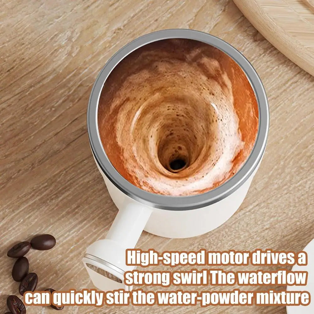 Automatic Stirring Cup Rechargeable Magnetic Mixer Electric Portable Coffee Mug Intelligent Coffee Mug Stainless Steel Coffee Mu