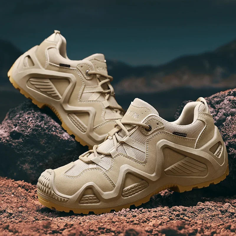 Outdoor Mens Combat Tactical Desert Boots Male Field Hunting Hiking Climbing Training Waterproof Sports Shoes