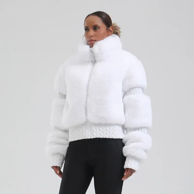 Skiing Hoodie Coats Winter Windproof Slim Ski Jacket Women Warm Thickened Snowboard Clothes Mountain Outdoor Sports Snow Jackets