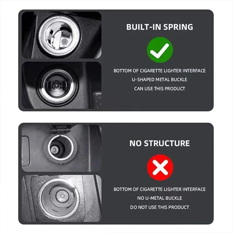 12V Metal Car Windproof Portable flameless Cigarette Lighter For Mercedes Benz AMG A B C E G CLA C63 C63S E53 GT SLK W176 W205