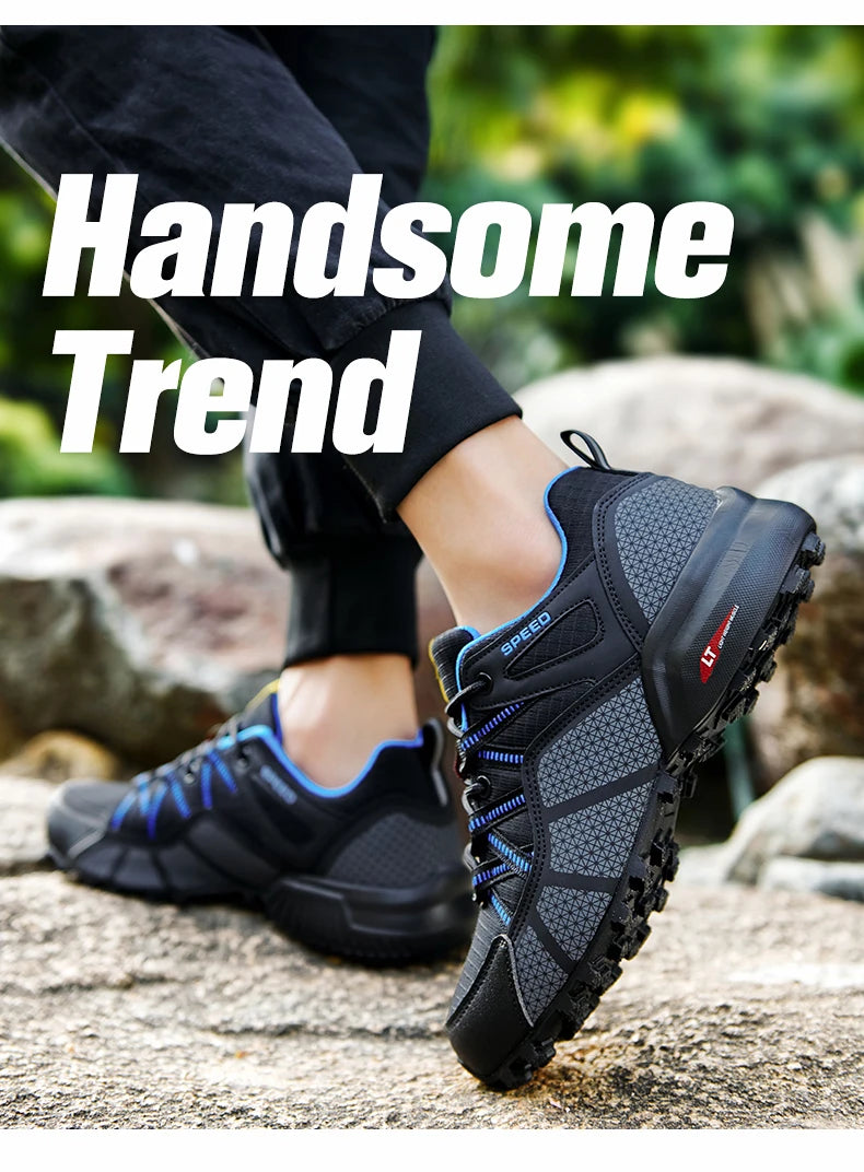 Men Women Waterproof Hiking Shoes Outdoor Camping Trainers Mountain Climbing Trekking Sneakers Walking Hunting Tactical Boots