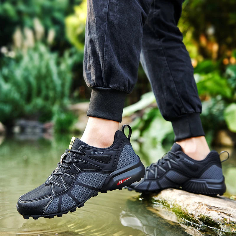Men Women Waterproof Hiking Shoes Outdoor Camping Trainers Mountain Climbing Trekking Sneakers Walking Hunting Tactical Boots