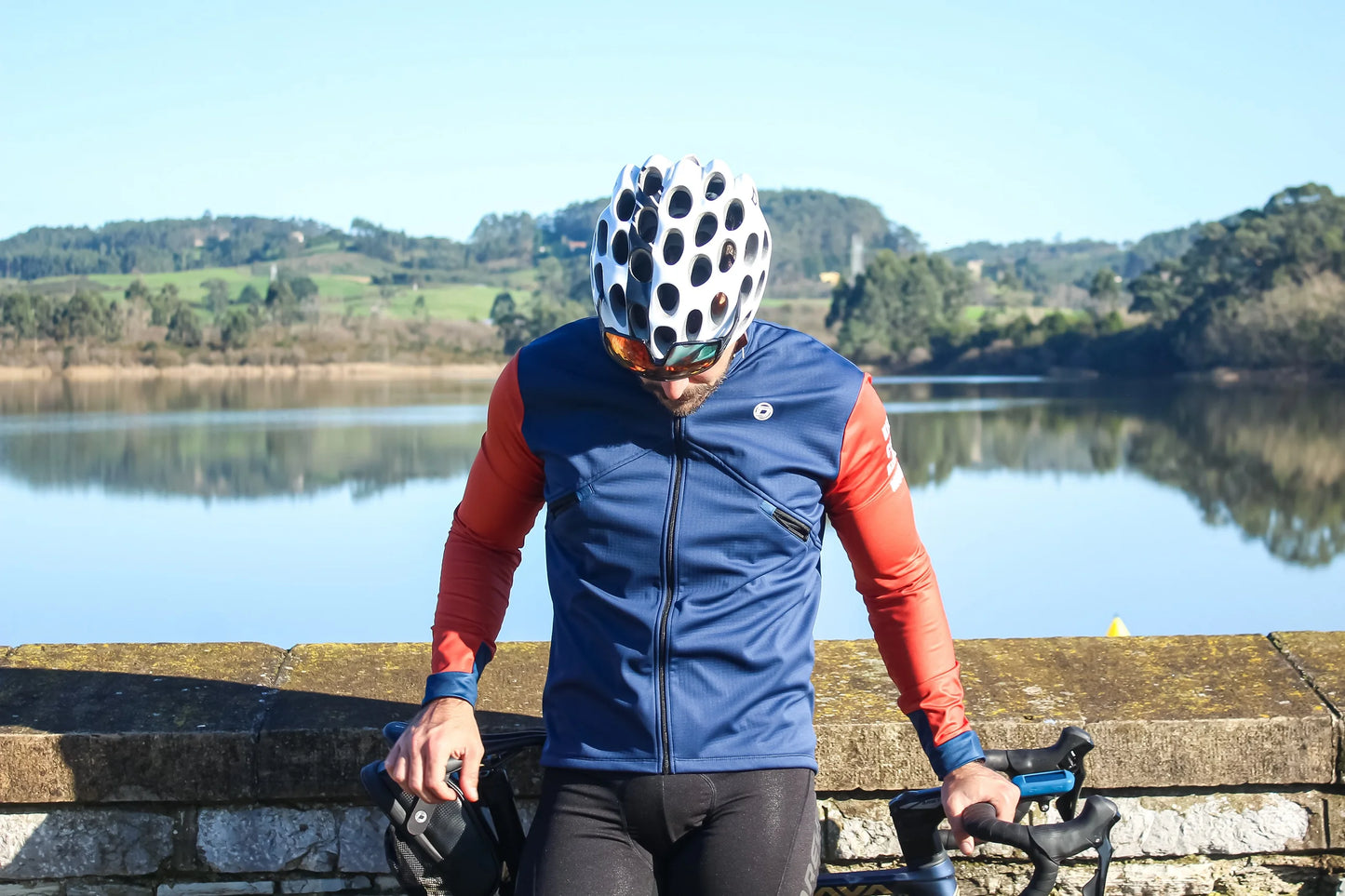 DAREVIE Cycling Men's Jacket WindProof Fleece Pro Cycling Jackets Longsleeve Warm Soft Brushed Pro Breathable Bicycle Clothing
