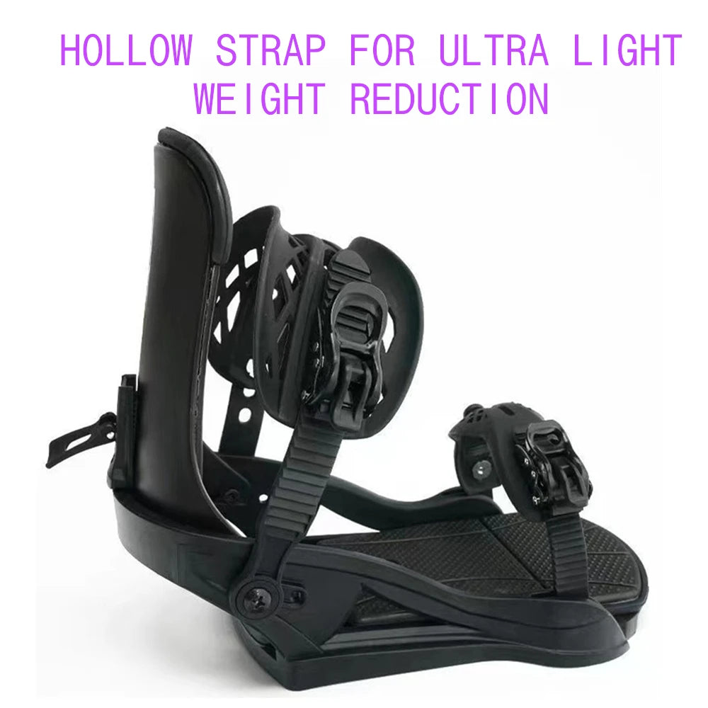 Snowboard Bindings 3D Fully Adjustable Wrapped Binding Shock-absorbing and Comfortable Base