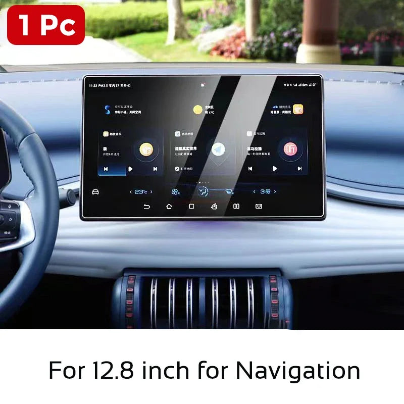 Tempered Glass Film Screen Protector for BYD Atto 3 Yuan Plus 2022-2024 Instrument Navigation Protective Cover Car Accessories