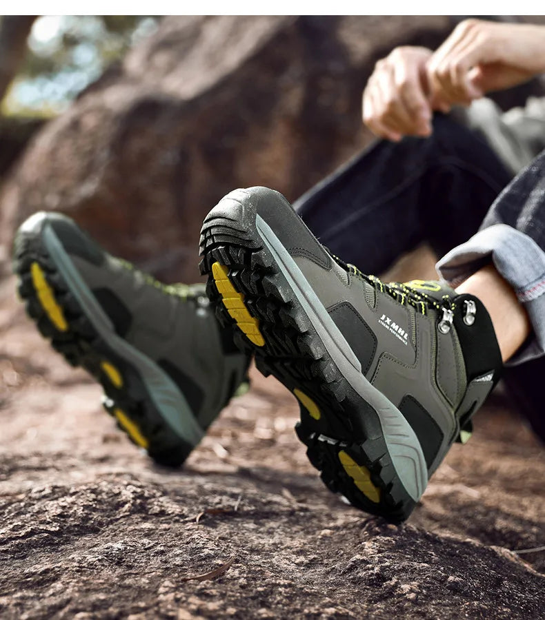 Couple Hiking Shoes Men Mountain Climbing Trekking Boots Women Non-slip Outdoor Work Ankle Boot