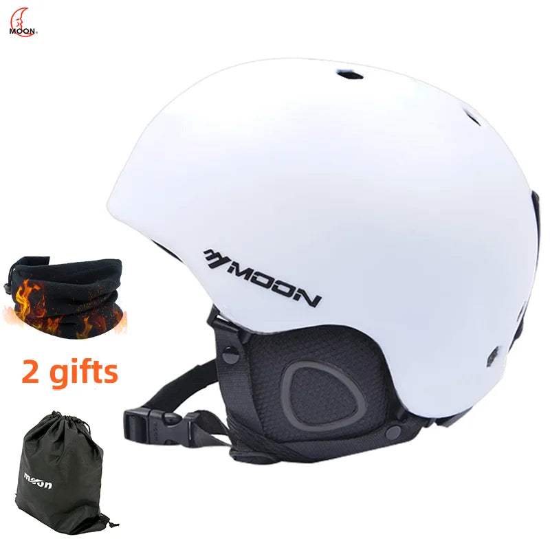 MOON Skiing Helmet Skiing Helmet Children Adult Ultralight Extreme Sports Skateboard Snowboard Helmet Snowmobile Motorcycle