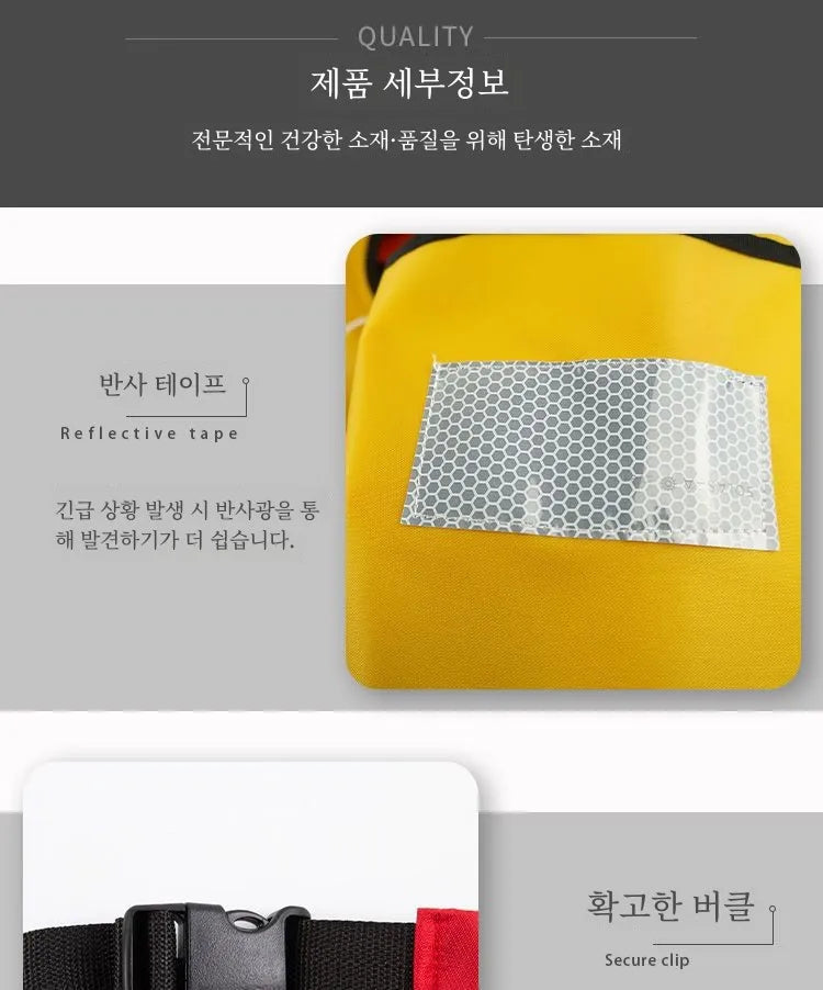 Adult Portable Professional Fishing Vest Manual Automatic Inflatable Fishing Life Jacket Large Buoyancy Life Waist Belt