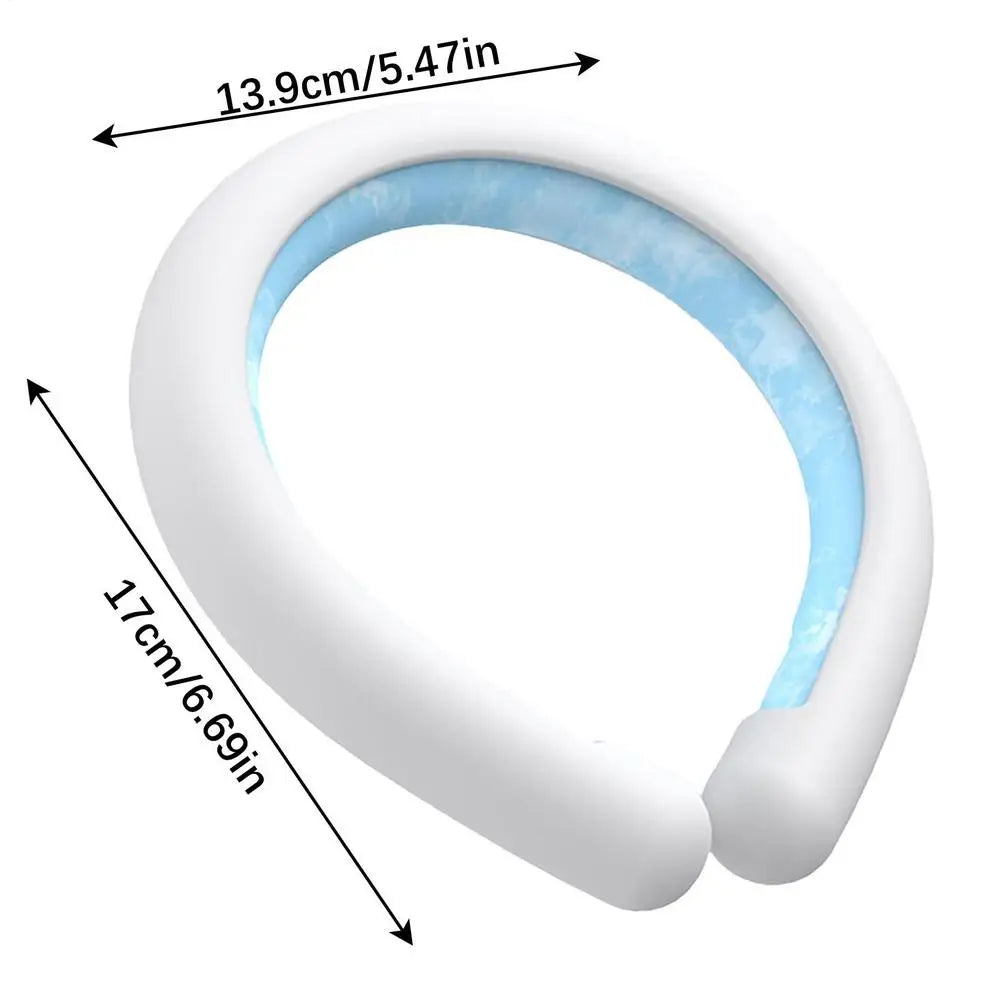 Wearable ice neck wrap summer heatstroke prevention Outdoor sports cooling tube Reusable Cold gel Neck cooler for hiking running