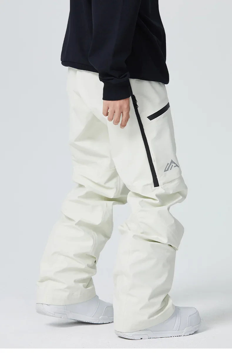 2025 Winter Women Ski Pants Snowfield Windproof Snowboard Sport Trousers Warm Man Loose Overalls New Pro Waterproof Skiing Pants