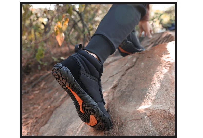 Hiking shoes Pro Non-Slip Waterproof Winter, Winter Barefoot Shoes, Mens Womens Winter Barefoot