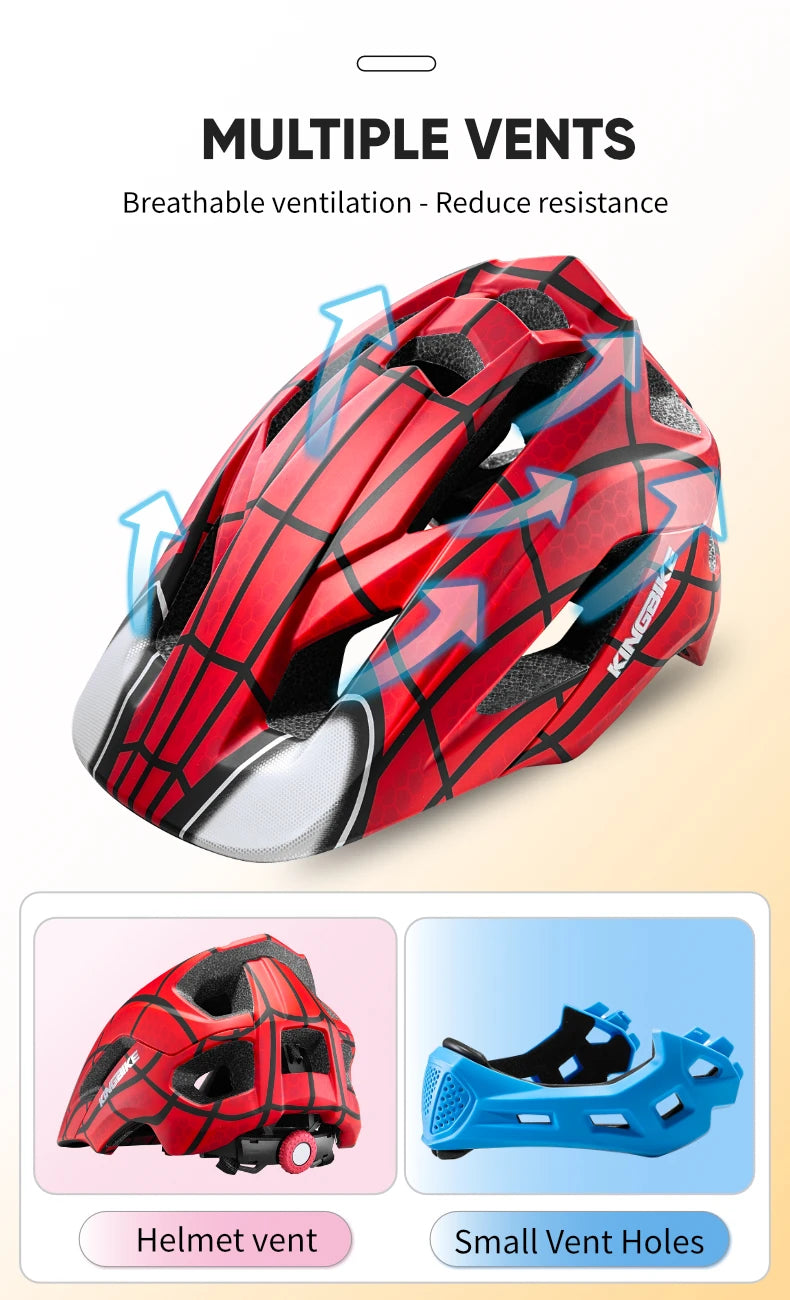 BATFOX Kids Full Face bike helmet Detachable Downhill Children Cycling Motorcycle Skateboard Sports Racing Racing Bicycle helmet