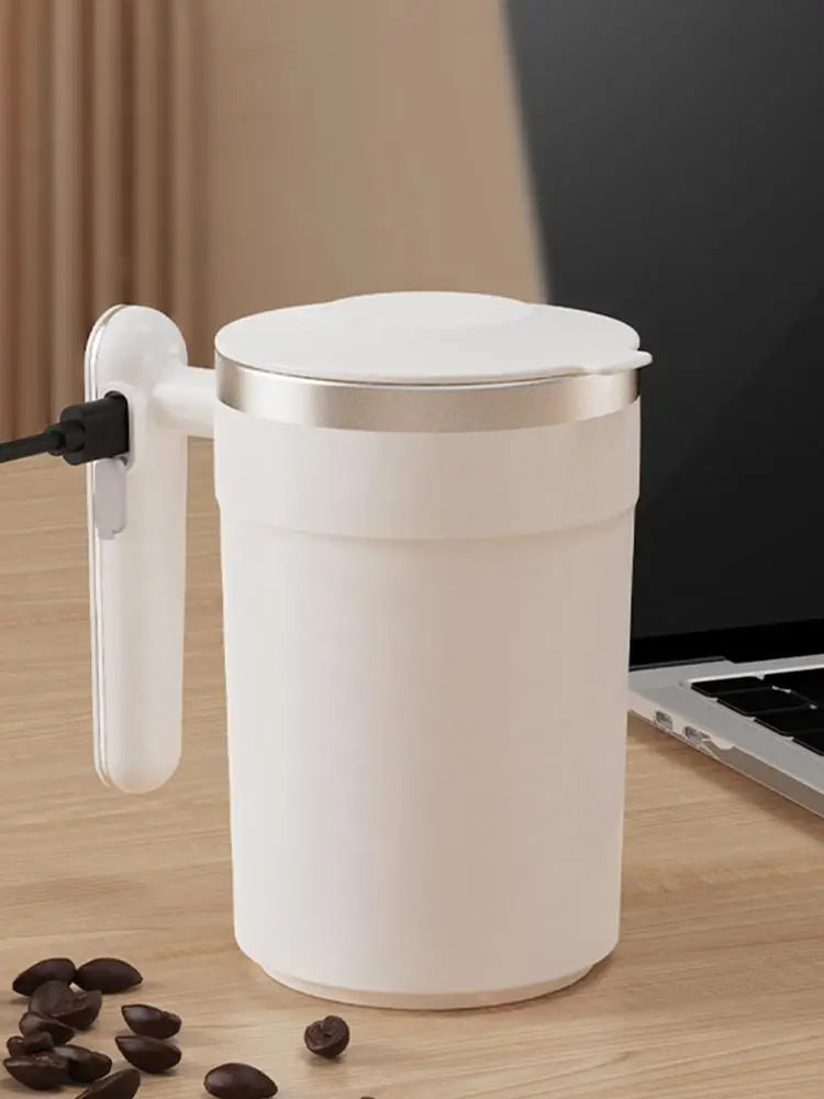 Automatic Stirring Cup Rechargeable Magnetic Mixer Electric Portable Coffee Mug Intelligent Coffee Mug Stainless Steel Coffee Mu