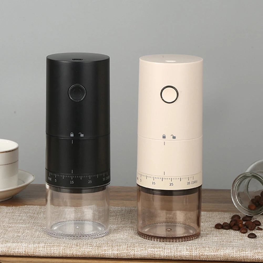 Electric Coffee Grinder 1250mAh Bean Grinding Machine USB Rechargeable Nut Bean Spice Blender Kitchen Gadget Tools