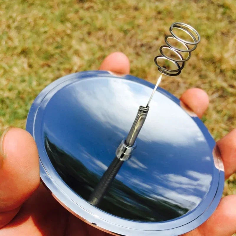 Outdoor Portable Solar Lighter Waterproof Windproof Fire Starter Hiking Emergency Tools Camping Survival Equipment, Starter