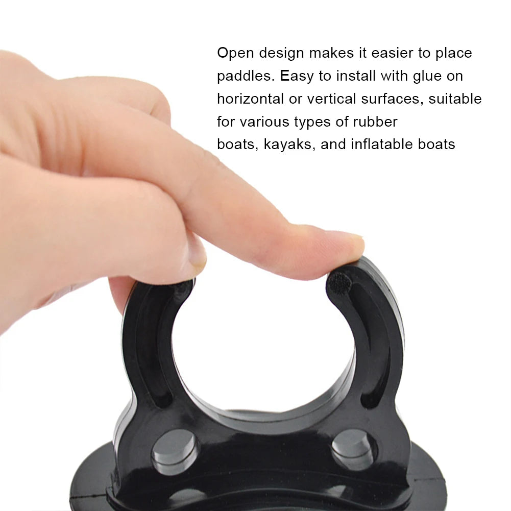 2/4 Pcs Paddle Storage Holder Plastic Rubber Boat Paddle Holder Clips Oar Keeper for Kayaks Canoes Rowing Boats Inflatable Boat
