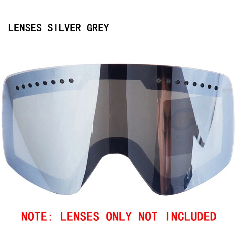 Magnetic Ski Goggles Lens Double Layer Skiing Anti-fog UV400 Snowboard Goggles Men Women Ski Glasses Eyewear