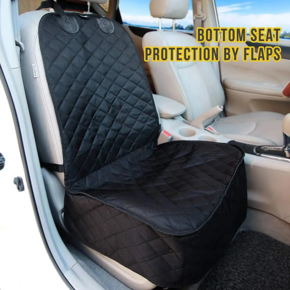 Waterproof dog front seat cover in car