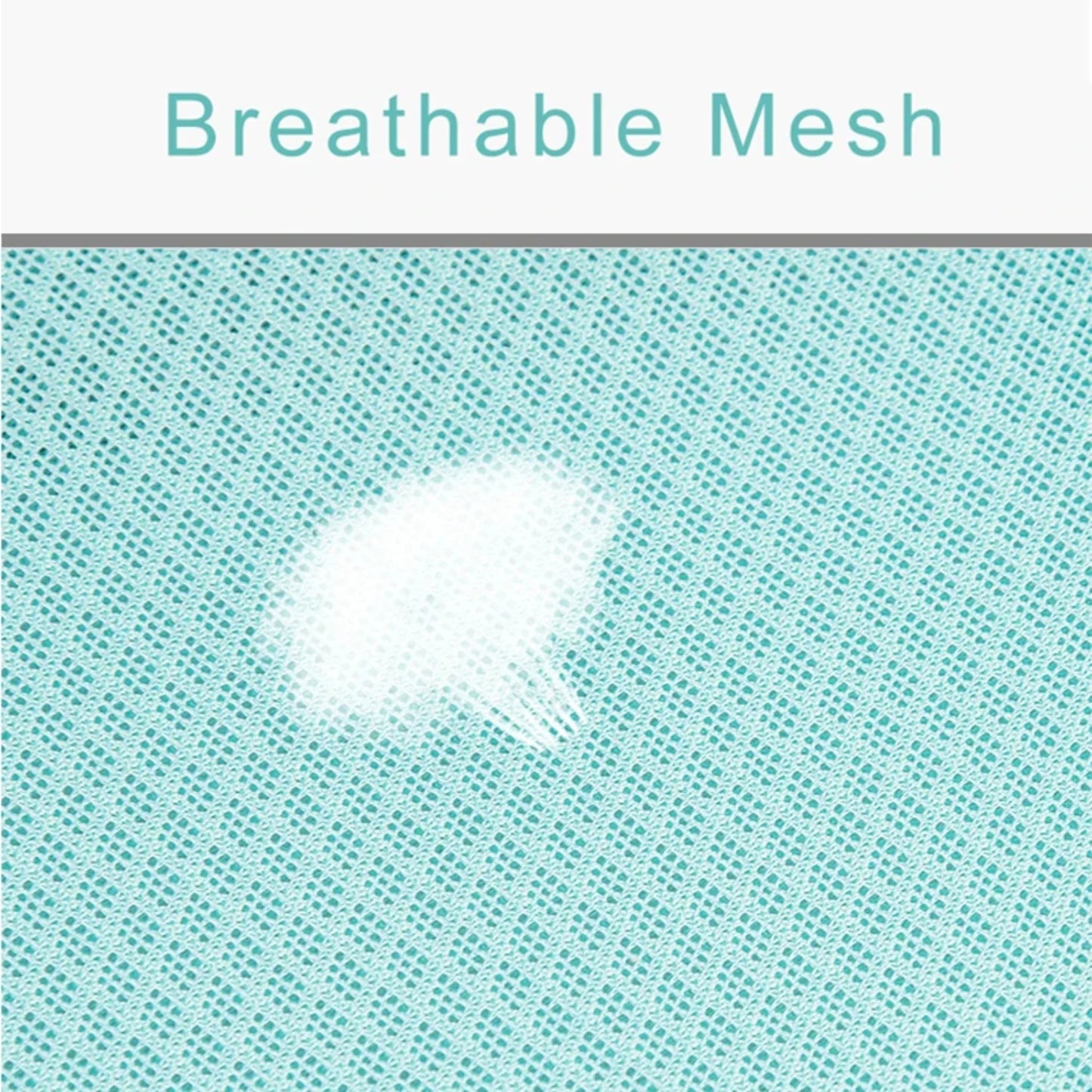 breathable mesh fabric.