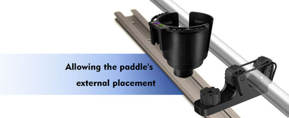 2 PCS Extend Kayak Paddle Holder Kayak Track Mount Accessories for Holding Standard Paddle Kayak Oar Holder Kayak Rail Fishing
